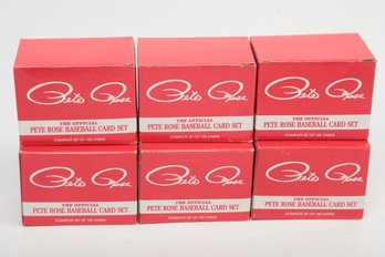 (6) 1985 Topps Renata Galasso Official PETE ROSE Baseball Card Complete Set Of 120