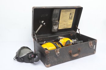 Vintage Firefighter Scott Air-Pak Self Contained Breathing Equipment Case