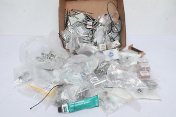 Box Lot Assorted Nuts, Bolts, Washers And Vacuum Parts