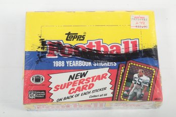 1988 Topps Football Yearbook Stickers Box 48 Packs New Sealed Box