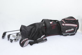 Callaway Strata Golf Club Set W/ Stand Bag And Callaway Tees