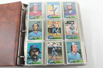 Binder Of Early 1980's Baseball Cards Over 500 Stars Semi Stars Fan Favorites & Commons
