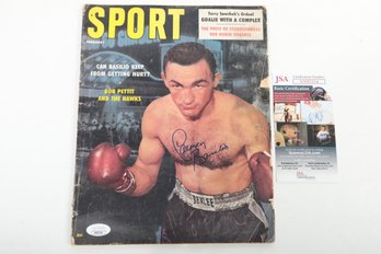 Carmen Basilio Signed JSA Certified NN95154 1958 Sport Magazine Dec. 2012 Auto Boxing Champion