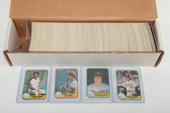 1981 Fleer Baseball Complete 660 MLB Trading Card Set Harold Baines Danny Ainge Fernando Valenzuela Rookies
