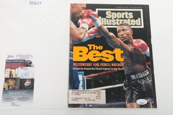 Pernell Whitaker Signed Sports Illustrated Magazine JSA Certified NN95100 Boxing Champion