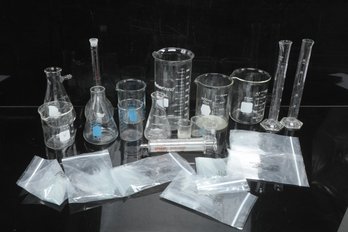 Lot Of Laboratory Glass Mostly Pyrex