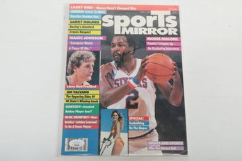 Moses Malone Signed Sports Mirror Cover 8x11' JSA Certified NN95188 Philidelphia 76's HOF