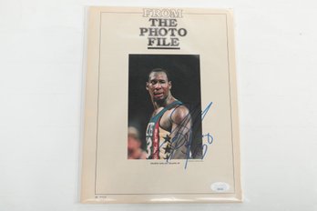 Darryl Dawkins JSA Signed 8x11' Photo Chocolate Thunder Pistons 76ers Basketball Legend Dec. 2015 Aut0