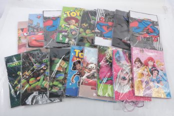 Large Assortment Of Officially Licensed Character Gift/Party Bags: Toy Story, Cars, TMNT, Star Wars & More