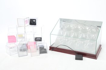 Display Case 10x18' And 20 Baseball Lightly Used Cases.