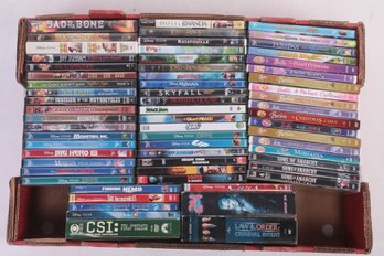 Large Mixed Lot Of DVDs: Disney, Sons Of Anarchy, 24, & More