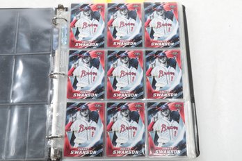 Dansby Swanson Binder Of 200 Cards Rookies Topps Chrome Rated Rookies
