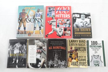 Sports Book Lot Jim Brown Boston Celtics Wilt Chamberlain Larry Bird Magic Johnson 100 Greatest Hitters & More