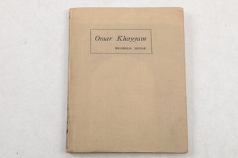 English & German, 1924 The Rubaiyat Of Omar Khayyam, Edward Fitzgerald's English Version Rendered Into German
