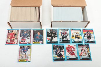 1989-90 O Pee Chee Hockey Complete 330 Card Set Fleury Leetch Sakic Rookies  2001-02 Topps Hockey Set 330