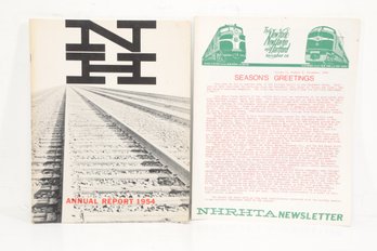 New York New Haven Hartford Railroad Annual Report 1954, Nhrhta Newsletter 1984, New Haven Railroad