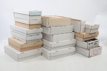 Lot Of 14 Storage Boxes Of Various Sizes Plus 2 Sorting Boxes All Lightly Used
