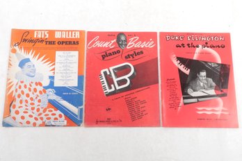3 Jazz Sheet Music Duke Ellington At The Piano  Revised Edition Featuring Songs And Piano Solos