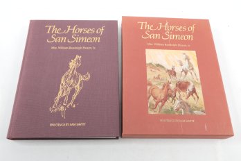 Inscribed By Authors The Horses Of San Simeon, Mrs. William Randolph Hearst, Jr., Paintings By Sam Savitt
