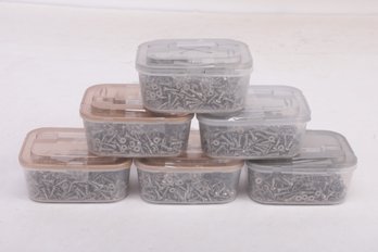 6 Boxes (Approx. 3000pcs) 3/4' Square Head Screws (Head Size 5/16')