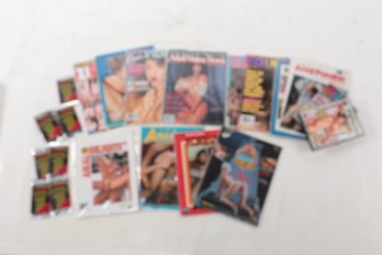 Adult Magazine And DVD Lot
