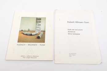 Kubach Wilmsen Team Earth Vein And Column Stonebook Stone Newspaper Conceptual Sculpture Munich, Galerie