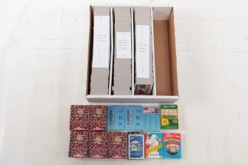 Monster Box W/Assorted Cards: 2023 Topps Heritage Baseball (600 Rookies), 5 Sealed 1991 NFL Sets & More