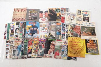 Assorted Lot Of Baseball Books And Magazines