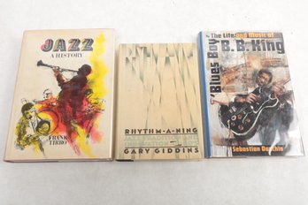 3 Jazz Titles Blues Boy: The Life And Music Of B.B. King By Sebastian Danchin Jazz: A History By Frank Tirro