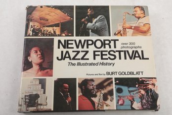 Newport Jazz Festival: The Illustrated History By Burt Goldblatt & Flyer Promoting  A Performance By Bud Shank