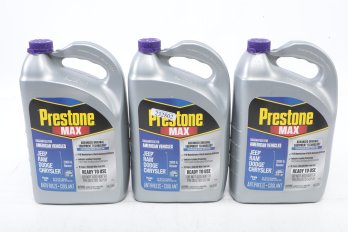 Lot Of 3 Prestone MAX Ready To Use 50/50 Antifreeze  Coolant American Vehicles