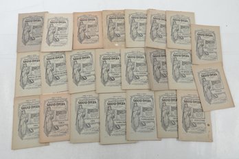 Vintage Metropolitan Opera House Grand Opera Playbills Magazine Lot Of 24 Othello Carmen