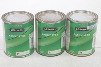 3 AkzoNobe Lesonal  Base Coat SB #31 Red Orange  0.9L (2:1)