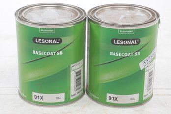 2 AkzoNobe Lesonal  Base Coat SB #91X White Sparkle 0.9L (2:1)