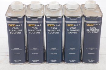 Lot Of 5 Akzonobel Lesonal C900 Blending Solvent 1  Quart Cans