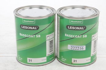 2 AkzoNobe Lesonal  Base Coat SB #31 Red Orange  0.9L (2:1)