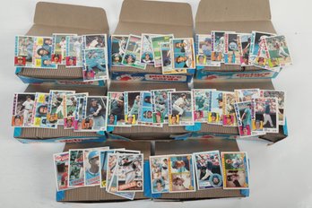1983 & 1984 & 1985 Baseball Vending Boxes 8 Total Unsearched