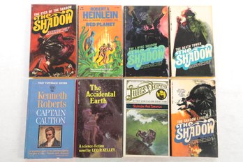 8 Books Mixed Subjects Inc. 4 Maxwell Grant Shadow Mysteries & The Accidental Earth & Yesterday  & Tomorrow