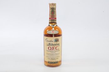 1966 Schenley O.F.C.  Aged 8 Year Canadian Whisky 1 Quart Bottle
