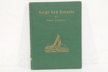 American Poetry, Songs And Sonnets, Oscar Laighton, Early 20th Century Verse