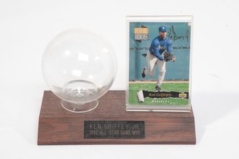 Ken Griffey Jr. 1992 Commemorative Card And Baseball Display Set Future Heroes