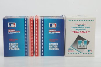Babe Ruth & Mickey Mantle Sports Impressions Figures Lot Of 3 NY Yankees Legends Mint