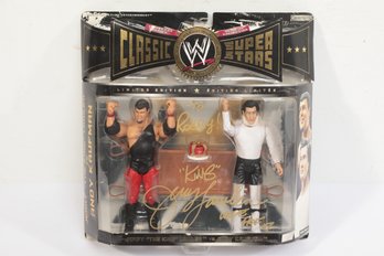 WWE Jerry 'The King' Lawler Vs. Andy Kaufman SIGNED Collectors Series JAKKS