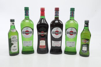 5 Bottles Of Martini & Rossi Vermouth 375 Ml To 1 Liter Bottles