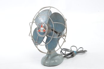 Vintage/Antique Silex 'Handy Breeze' Art Deco Style, Tilt Fan W/Steel Cage
