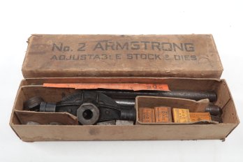 Antique Armstrong #2 Stock & Die W/Original Box
