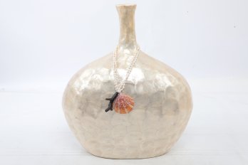 Vintage Capiz Shell Vase