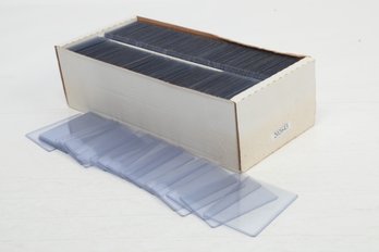 Two Row Card Box Stuffed Full Of Top Loaders Standard Size Lightly Used