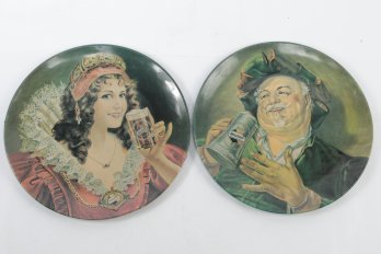 2 Vintage (1971) Re-Issue Falstaff Advertising Tray