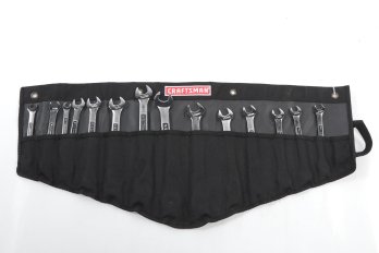 Craftsmen Combination Ratcheting Wrench Set In Canvas Carry Case